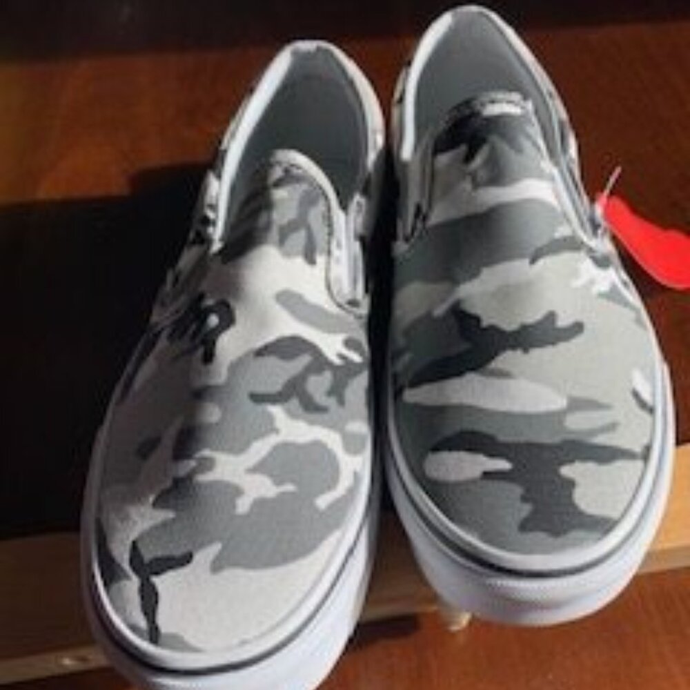 Van's NWT Old School Gray Camouflage Shoes 9.5/11